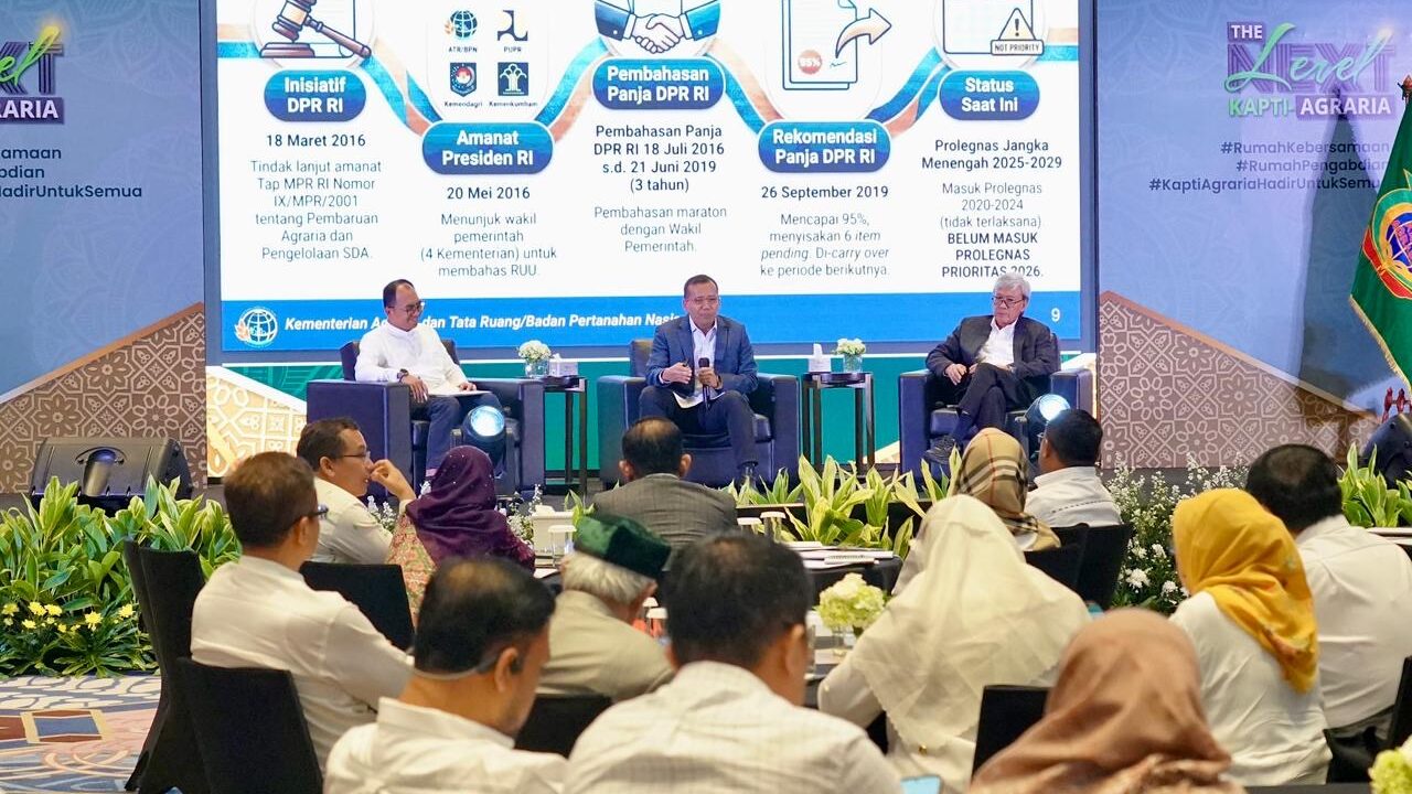 Kementerian ATR/BPN Libatkan KAPTI-AGRARIA dalam Penguatan Substansi RUU Administrasi Pertanahan