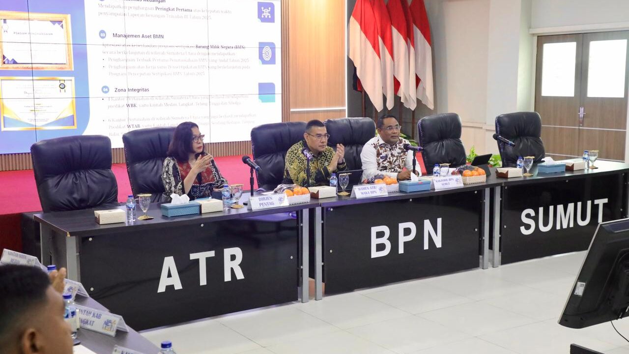 Wamen Ossy Soroti Pentingnya Komitmen dalam Pelayanan Publik di Kanwil BPN Provinsi Sumatera Utara